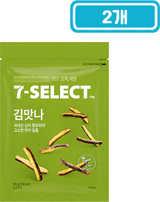 PB 맛사랑 김맛나 봉지과자, 2개, 160g