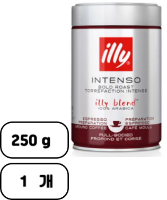 일리커피 다크 분쇄 250g, 모카포트, 1개