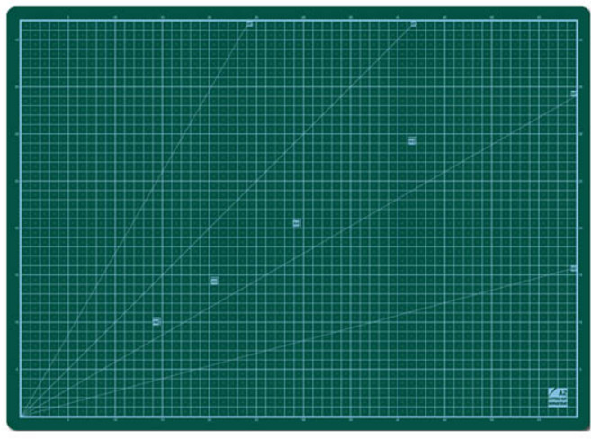 아인몰_문구 윈스타 A2 녹색 데스크매트/620x450/130058/책상고무판/컷팅매트/커팅매트
