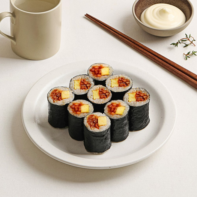 [다신샵] 곤약꼬마김밥 진미채 / 탄수화물저감 현미밥, 10개, 120g