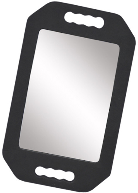 루시피 미용실 스폰지 사각 뒷거울 (블랙) 인경 후방거울, 블랙, 1개