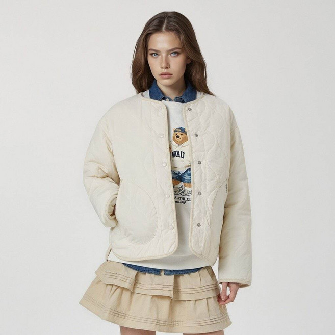 후아유 Steve Reversible Quilting Jacket WHJJG1112F