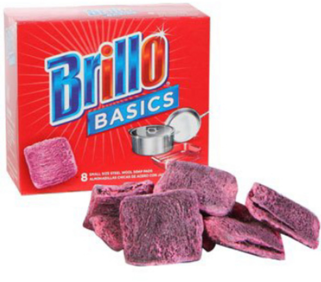 Brillo Basics Steel-wool Soap Pads Two 8-ct. Boxes Brillo Basics 스틸울 비누 패드 8ct 2개 상자, 1개