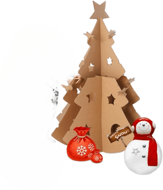 입체 종이 나무 큰 장식 전시 교실 DIY 색칠 골판지 소품 모형 미술 수업 환경구성, 크리스마스 트리 141x107cm