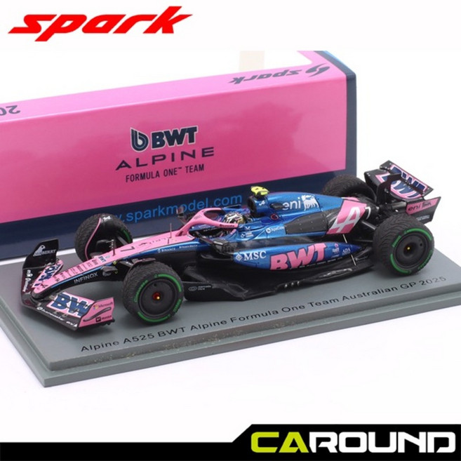 스파크 1:43 BWT 알핀 F1 A525 No.7 호주 그랑프리 2025 - 잭 두한 (S9585)