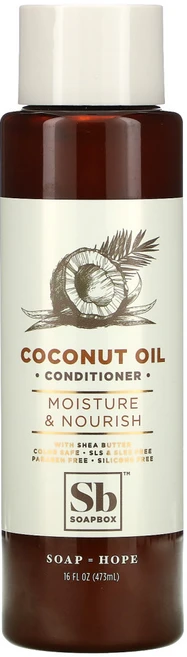 Soapbox 모발 관리 Moisture Nourish 컨디셔너 Coconut Oil 16 fl oz (473 ml), 1개 - 쿠팡