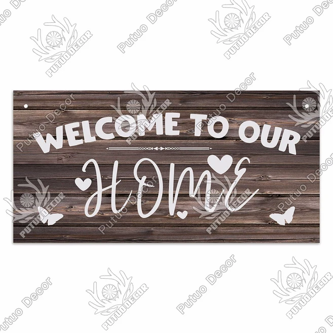 Putuo 가정용 나무 간판 가족 펜던트 장식 플라크 스위트 홈 룸 사인 벽, A. 10x20x0.3CM, 21 WP3825, 1개