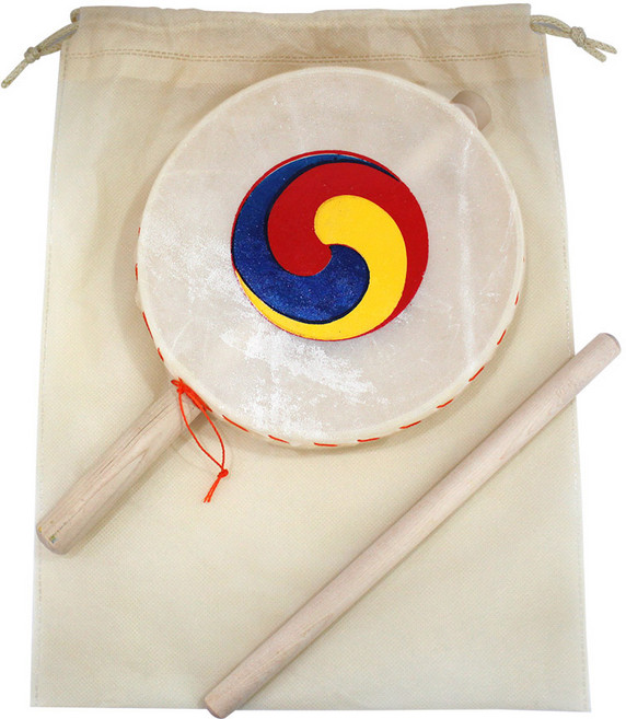 새화국악기 태극소고 세트 (소고+채+부직포주머니), 1개