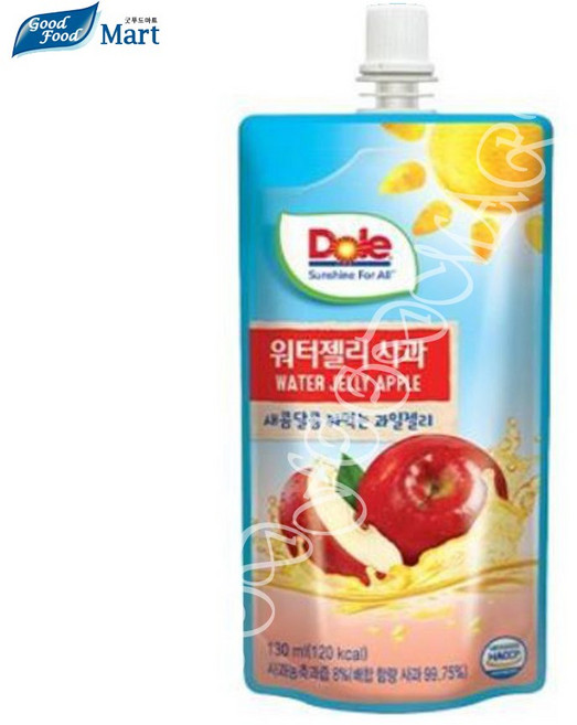 Dole 워터젤리 사과 130ml (10팩), 10개