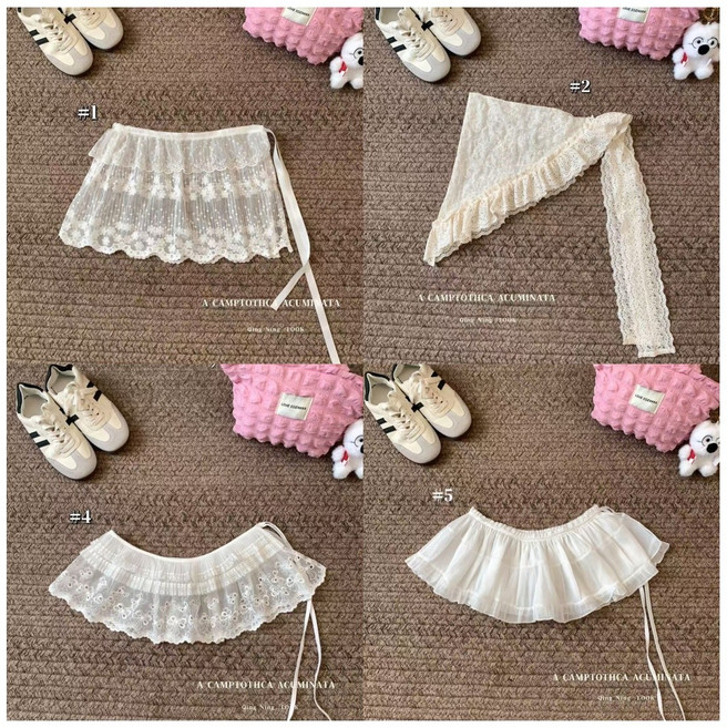 와이엔디샵 요즘핫템 여리여리 러블리 코디룩 레이어드 스커트 레이스 치마