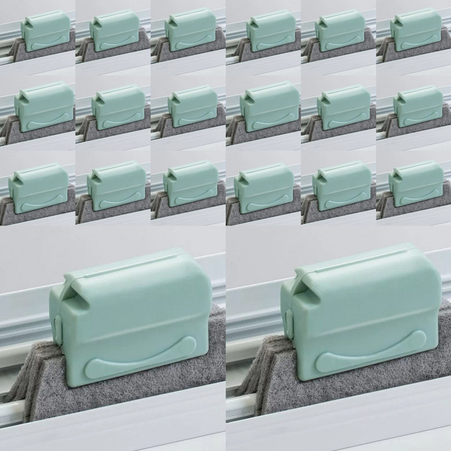 창문틈새 청소 브러쉬 청소도구 세트(본품), 20개, 그린