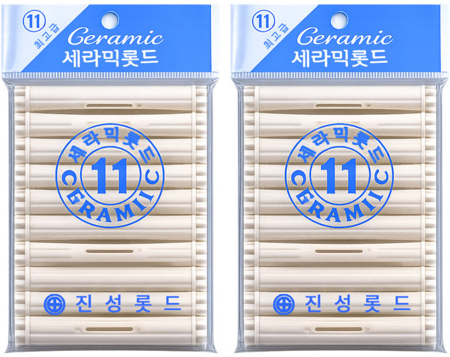 오라이브 진성 셀프파마 세라믹 헤어 롯드 11호, 2개, 화이트