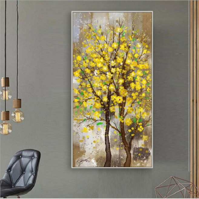 피포페인팅 피포페인팅 PIPO-2037 봄맞이 개나리꽃 50x100 대형 DIY명화그리기 그림그리기, 단품, 단품