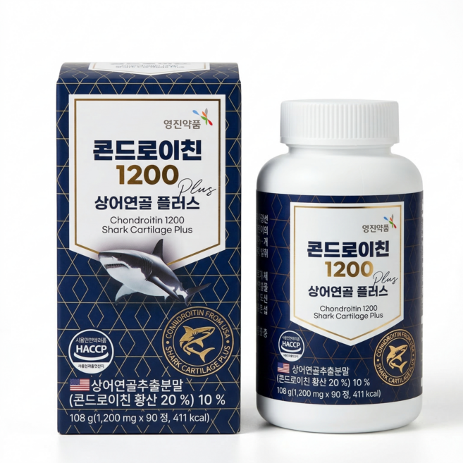 영진약품 콘드로이친 1200 상어연골 플러스, 1박스, 90정