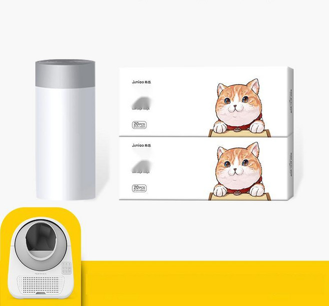 고양이화장실봉투 캣링크 호환 자동 리필 봉투, 가성비 롤형 2개