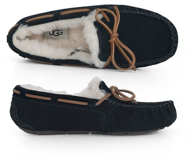 (매장)어그 어그 1107949 BLK 다코타 블랙 모카신 플랫슈즈 156864