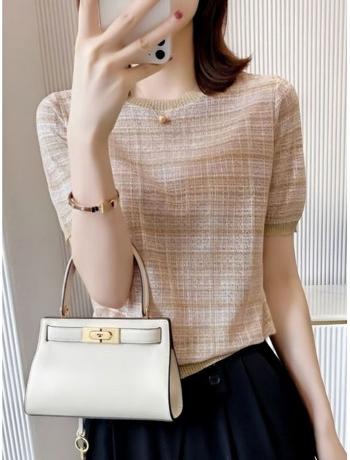 에이시크 로닌 보카시 라운드넥 반팔 티셔츠 C25BTS212