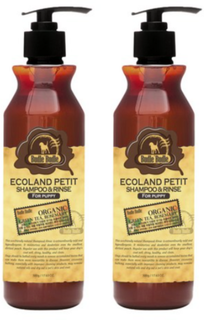 로쎄앙 부들부들 에코랜드 쁘띠 반려견 샴푸앤린스, 500g, 4개