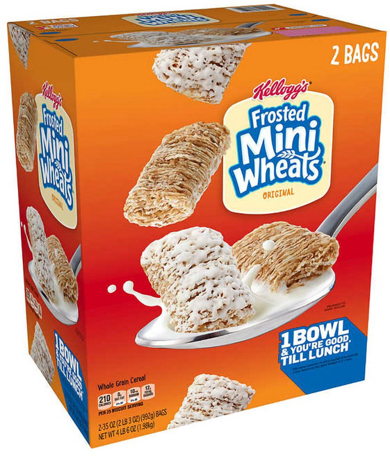 Kellogg's 켈로그 프로스트 미니 위트 오리지날 시리얼 992g x 2팩 Frosted Wheats