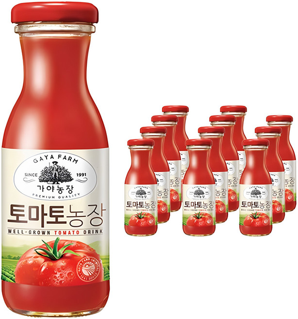 가야농장 토마토농장, 180ml, 12개