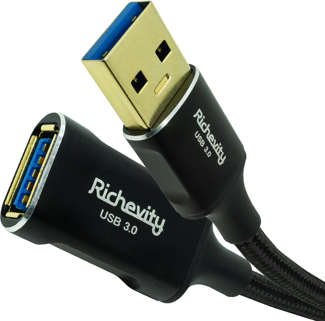 리체비티 USB 3.0 연장 고속 충전 케이블, 2m, 1개