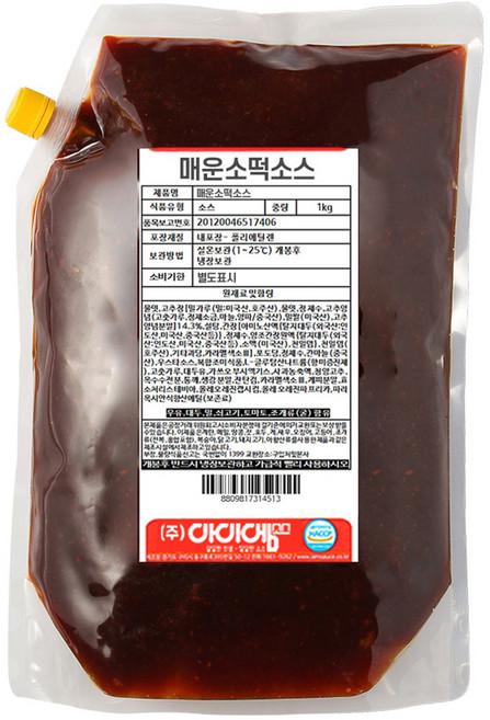 아이엠소스 매운소떡소스, 1개, 1kg