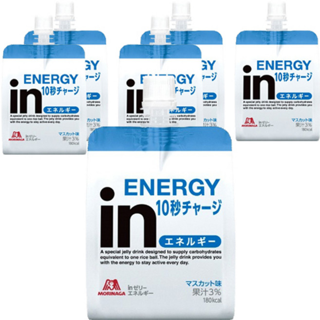 MORINAGA 森永 in果凍能量飲 麝香葡萄風味, 6個, 180g