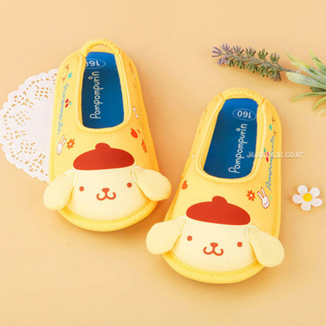 폼폼푸린 푸딩 미끄럼방지 덧신 유아 아동 어린이집 유치원 실내화