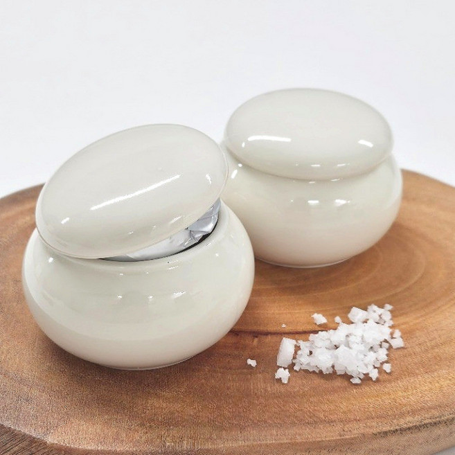 미니 도자기 항아리 소금보관 단지용기