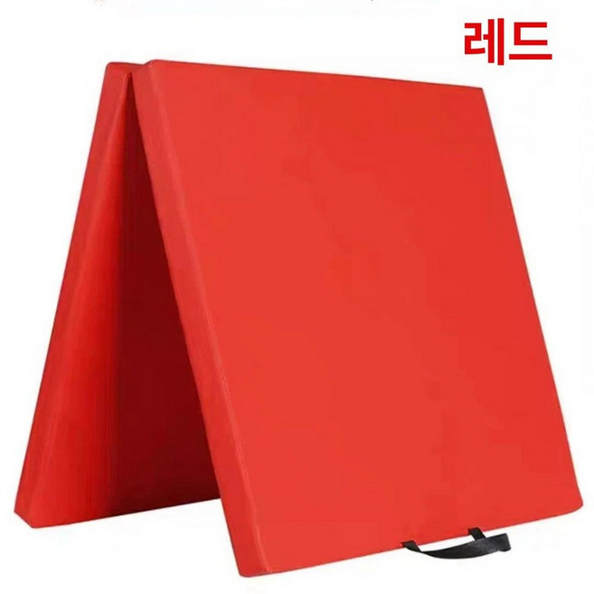 접이식매트 매트리스 간이매트 낮잠 차박매트 바닥용, 1개, 옥스포드 천 100 50x5 레드 2단 접이식