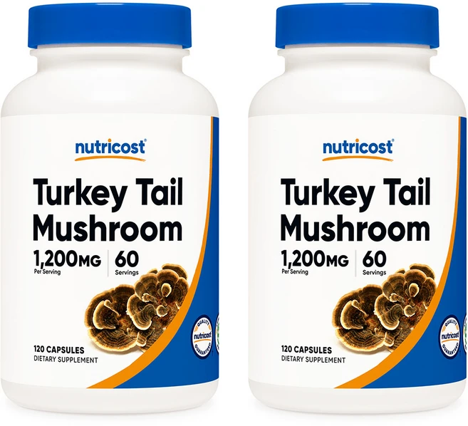 뉴트리코스트 터키 테일 머쉬룸 1200mg 120캡슐, 120정, 2개 - 쿠팡