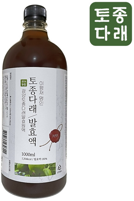 토종 다래청 발효 원액 효소 3년 자연 숙성 발효액 액기스, 1L, 4개