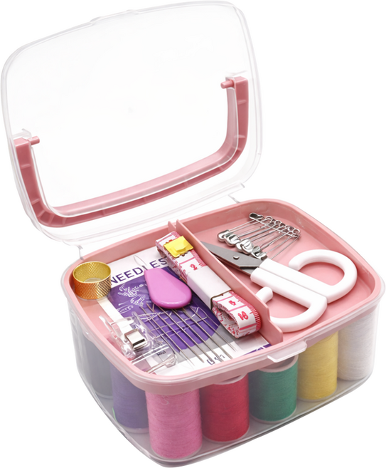 모디상점 가정용 반짇고리 20색, 핑크, 1세트