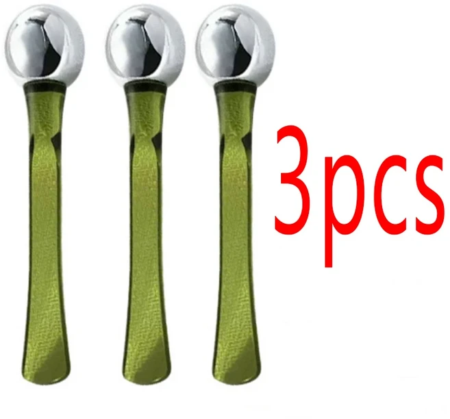 1PC 메탈 아이 크림 어플리케이터 롤러 마사지 스틱 화장품 스패츌러 페이셜 얇은 얼굴 매직, 01 HFGJ001-3PCS