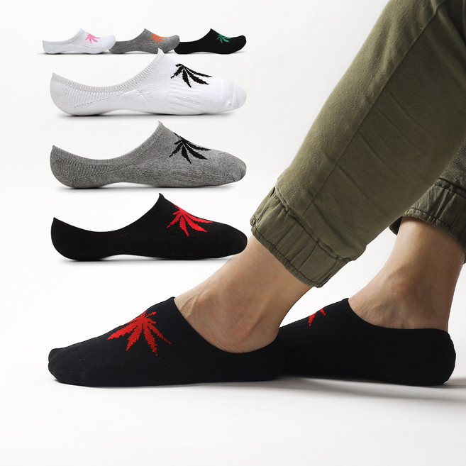 카리클링 [국내생산 9켤레 세트] 남성 여성 두꺼운 메이플 스포츠 더블쿠션 페이크삭스 덧신양말