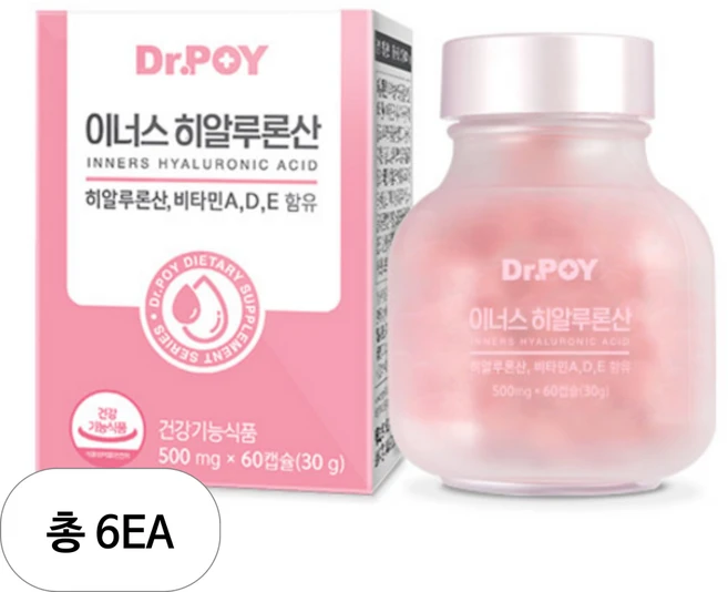 닥터포이 이너스 히알루론산 30g, 60정, 6개 - 쿠팡
