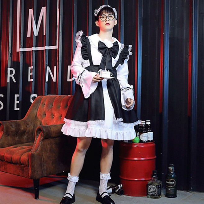 라움샵 남자 남성 메이드복 코스프레 3size/졸업사진 코스튬 졸업사진의상 남자메이드복
