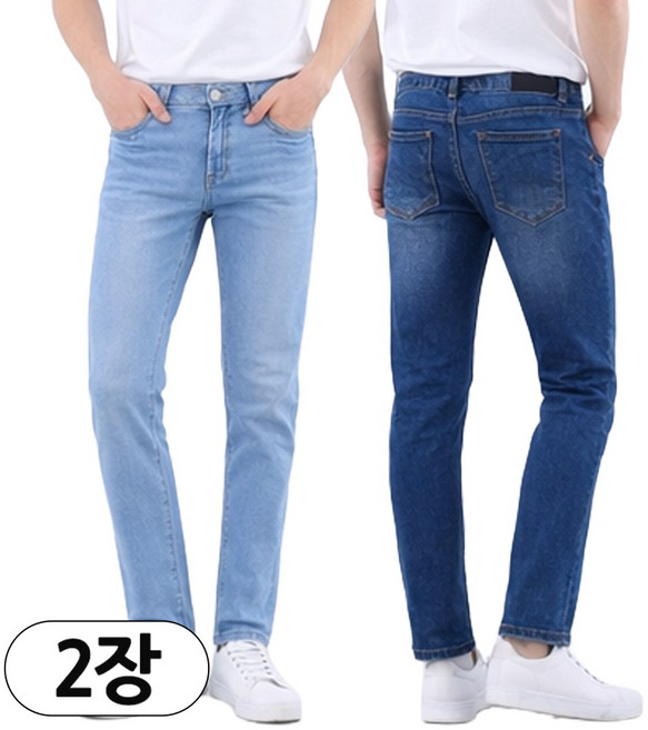 2장 사계절 남자 일상공감 캐주얼 진 베이직 퀄리티 좋은 데님 B2300