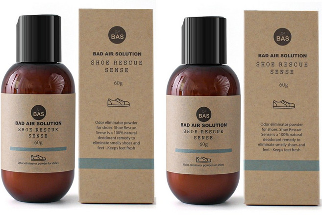 BAS 슈레스큐센스 발냄새 신발탈취제 1+1, 2개, 60g