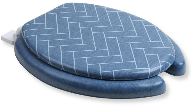 투투파파 헤링본 변기커버, A.NEW 05. 헤링본 네이비 중형(U형), 네이비