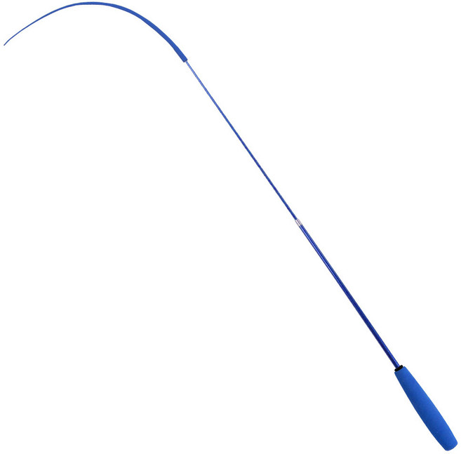 PAWSLIFE 고양이 쥐꼬리 2단 롱테일 낚시대 장난감 - 블루, 1개