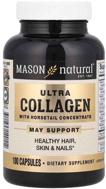 메이슨네츄럴 울트라 콜라겐 쇠뜨기 농축물 함유 캡슐 100정, MAV14911, 1개 - 쿠팡