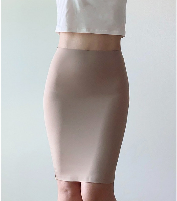 M-3XL 노라인 심리스 속치마 (슬림핏 H라인 빅사이즈 속치마 55 66 77 88)