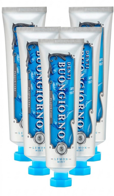 덴티본조르노 치석케어치약 레몬민트향, 100g, 3개