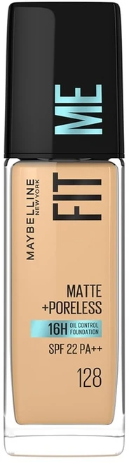 메이블린 핏미 파운데이션 매트 리퀴드 30ml, 128 따뜻한 누드 Warm Nude, 1개 - 쿠팡