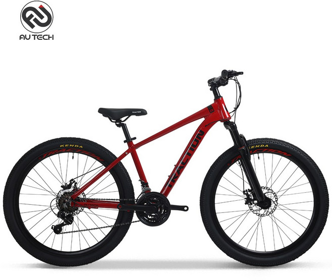 트랙션 M726 성인 중학생 출퇴근 MTB 로드 시마노21단 26인치 알루미늄 자전거, 1개, 166cm, M726 레드 {SB}