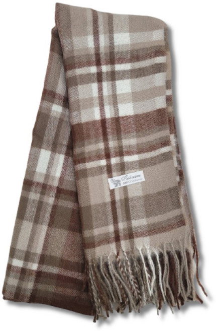 몽골리아 캐시미어 남여공용 커플 체크 머플러 고급 선물용 목도리