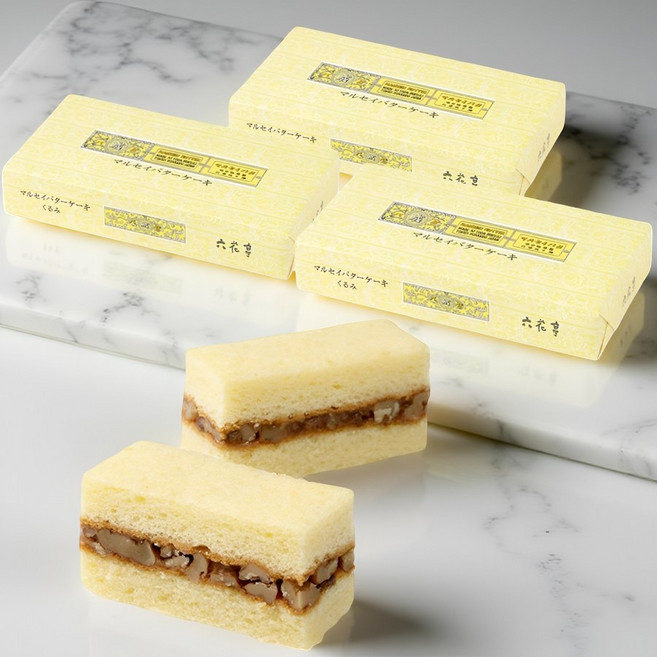 일본 롯카테이 마루세이 호두 카라멜 크림 버터 케이크 샌드 5개입 x3팩
