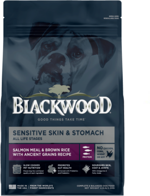 BLACKWOOD 柏萊富 鮭魚糙米 腸胃保健配方, 10.9kg, 1個, no this value