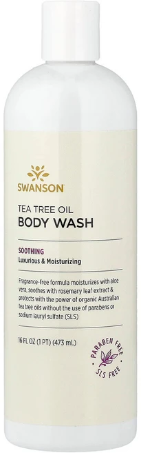 스완슨 티트리 오일 바디워시 무향 473ml (16 fl oz) SWV-02748 - 쿠팡